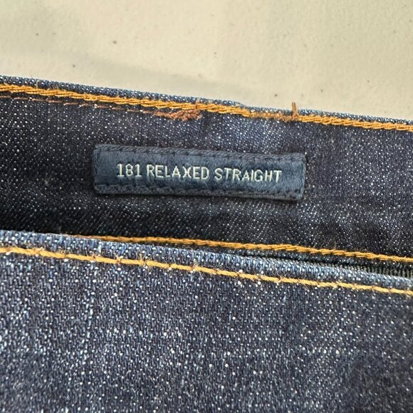 Lucky Brand 181 Relaxed Denim Jeans Size 44x30 Blue Straight Leg - Picture 4 of 12